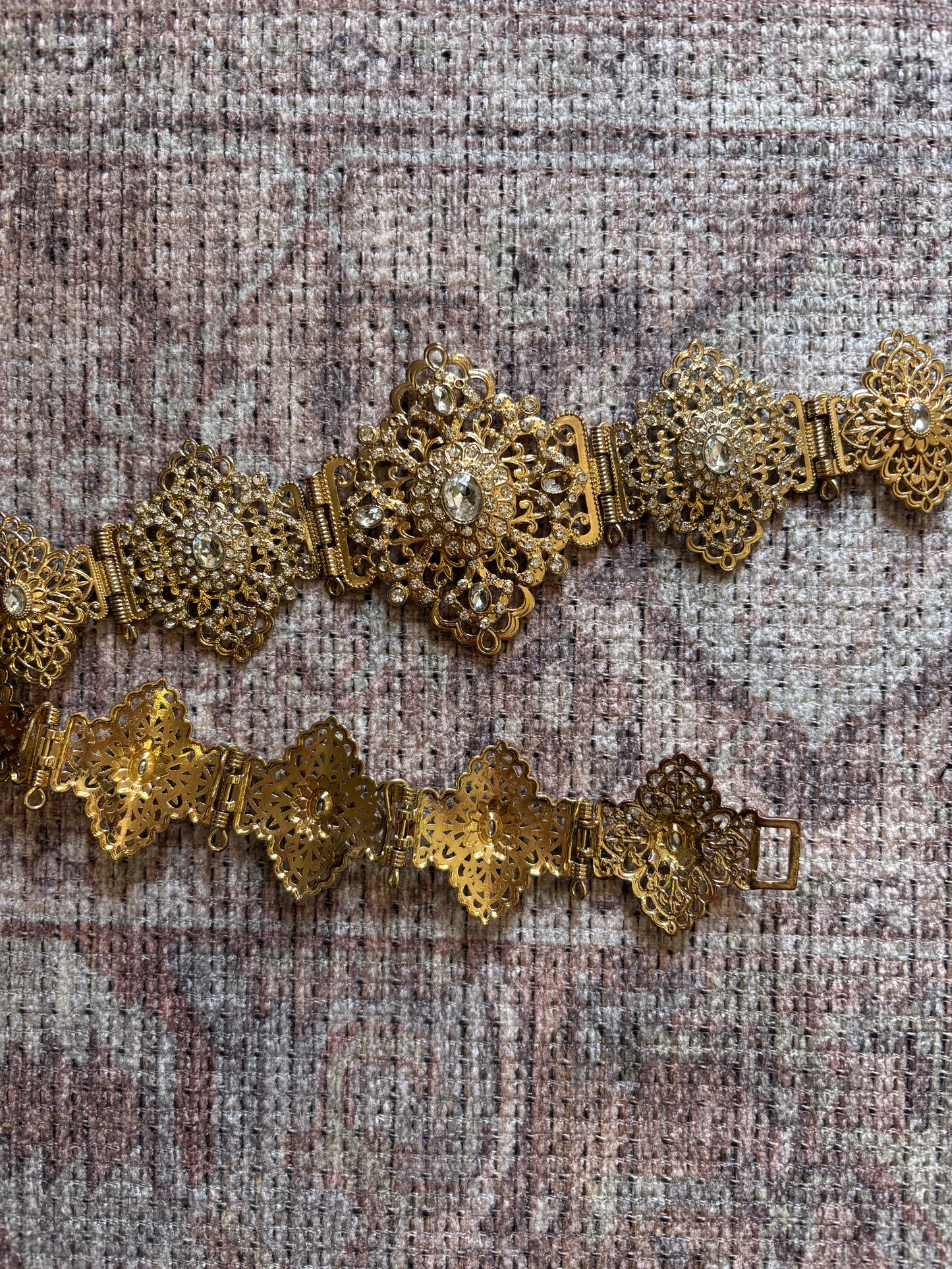 Ceinture losange blanche