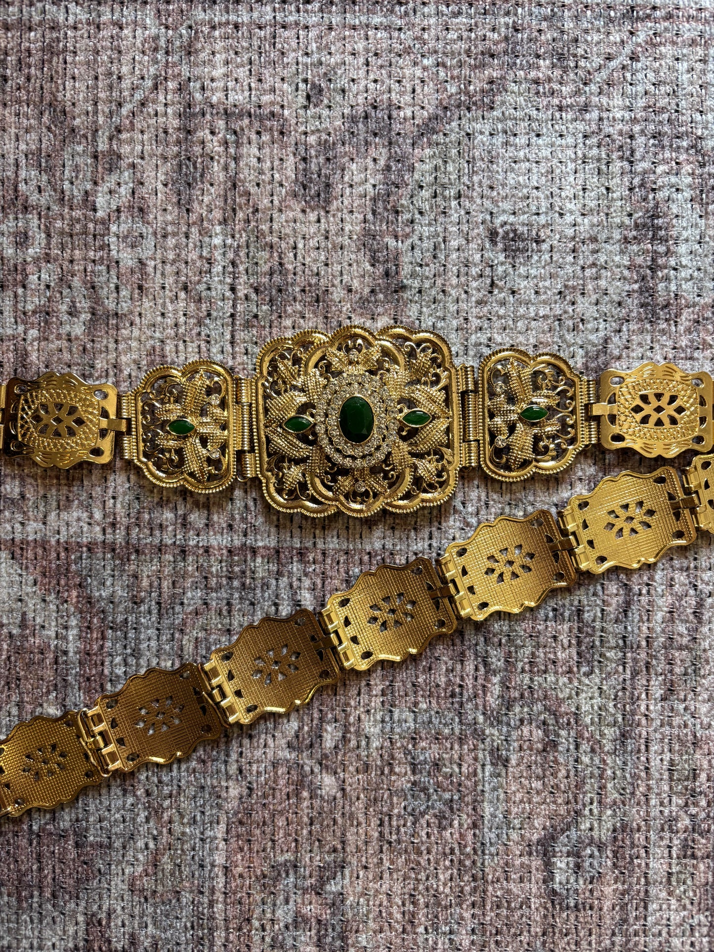 Ceinture rectangle verte