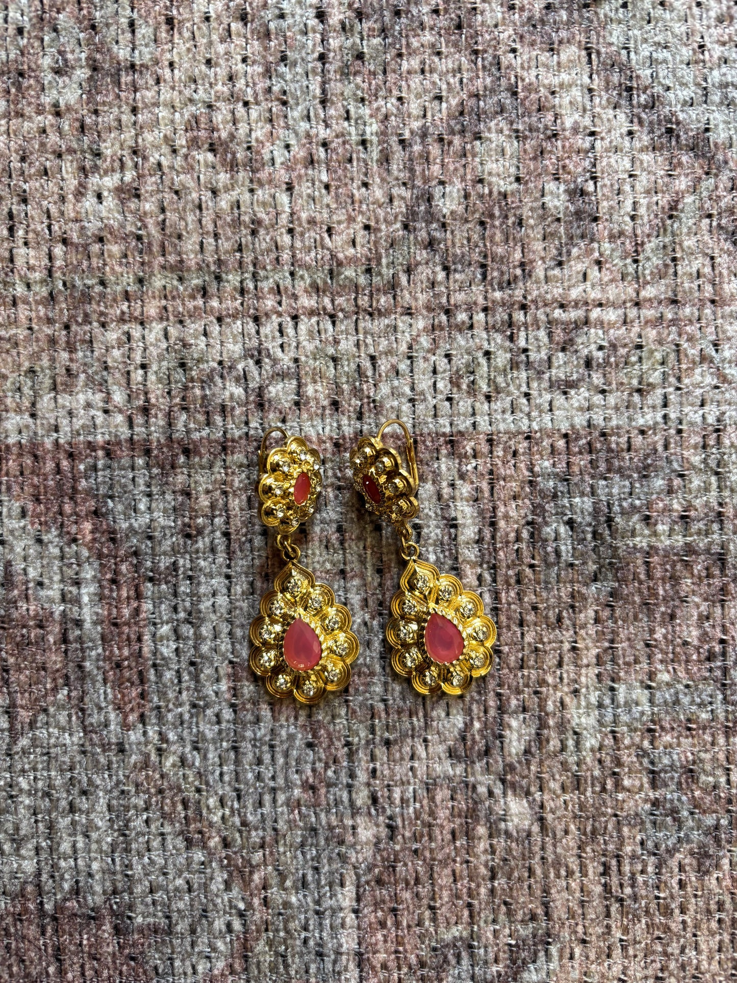 Boucles d'oreilles Rose Barbie