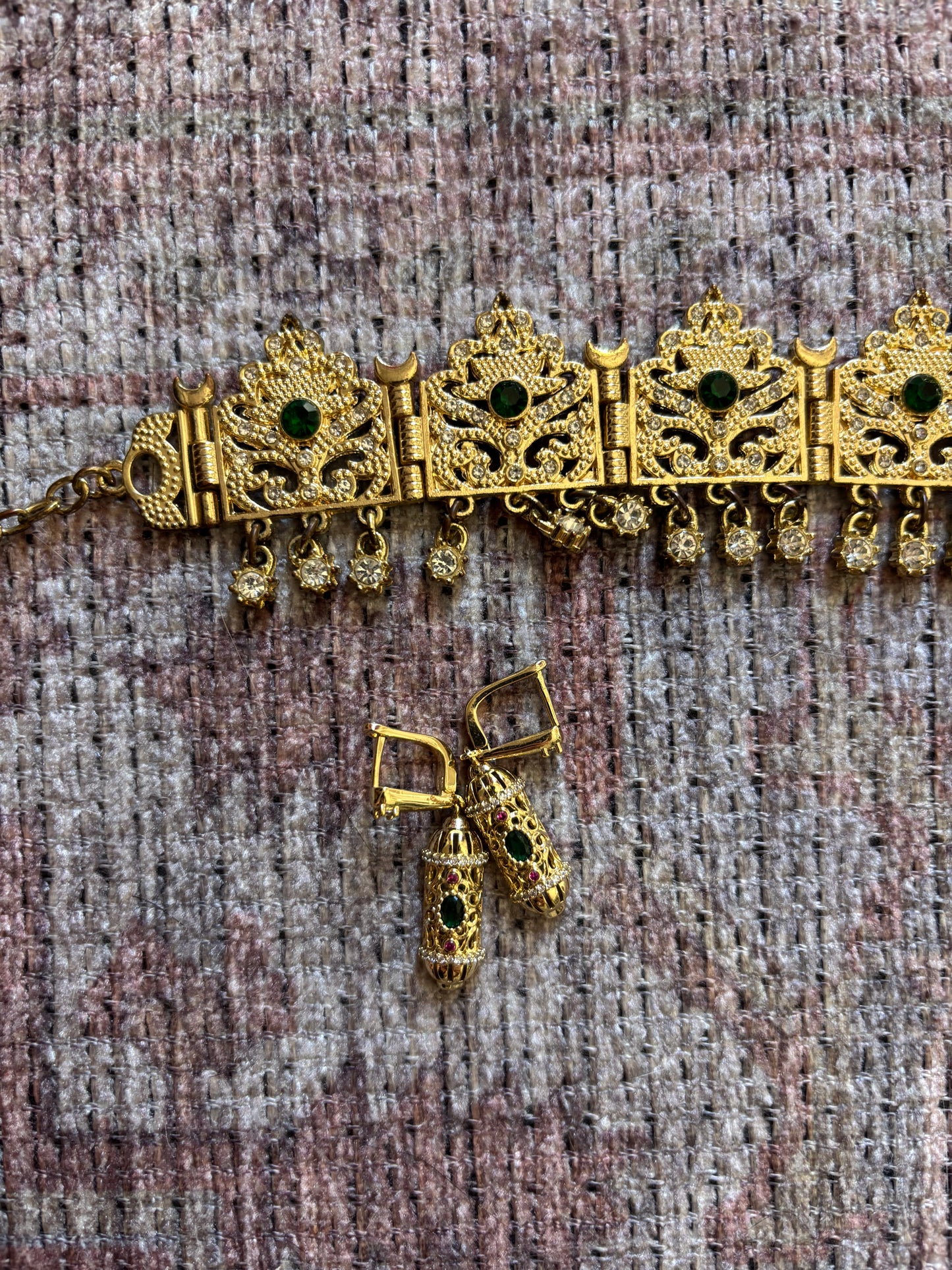 Boucles d'oreilles verte