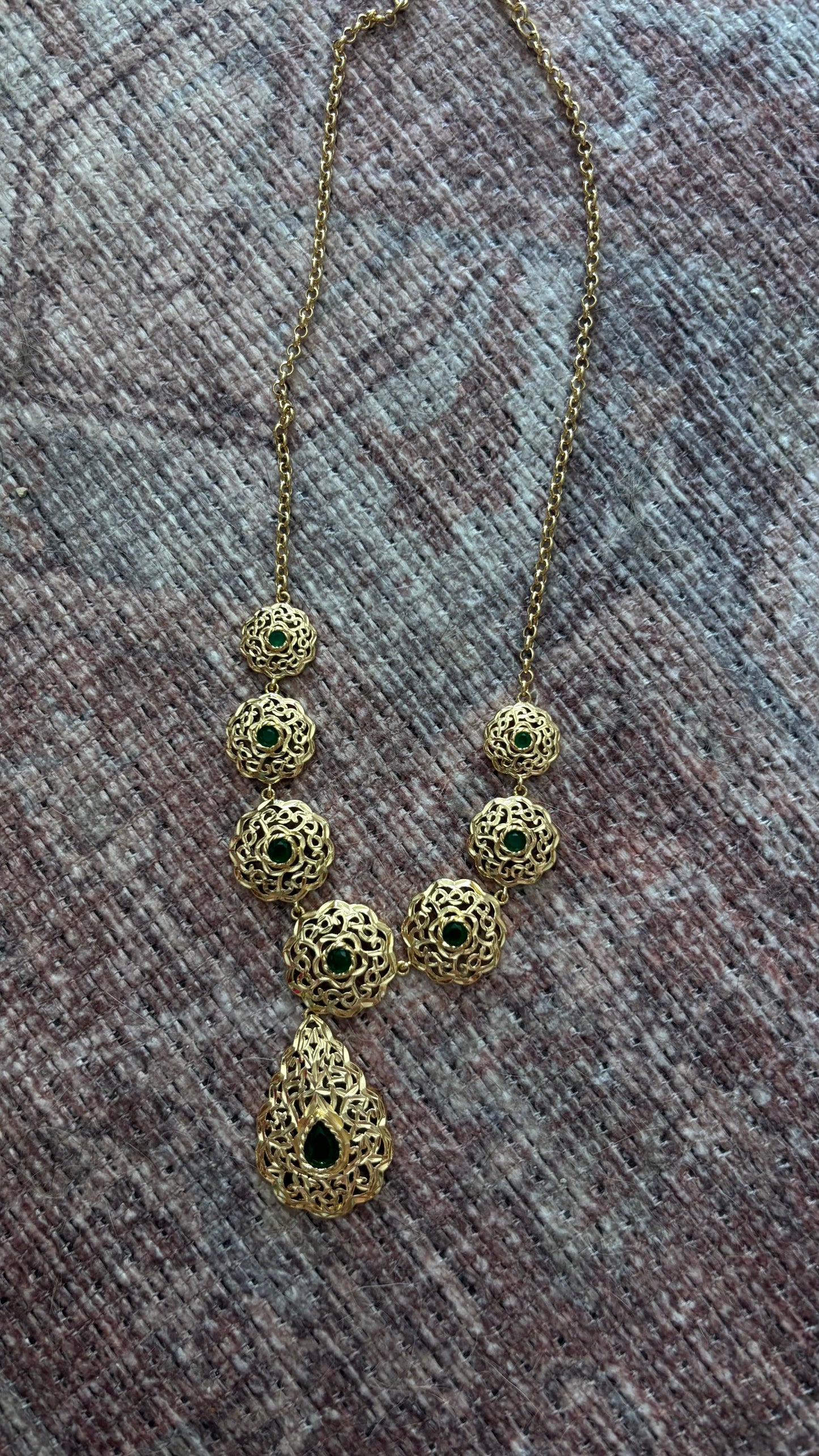 Parure verte foncé