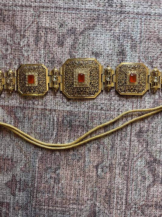 Ceinture à corde - Orange