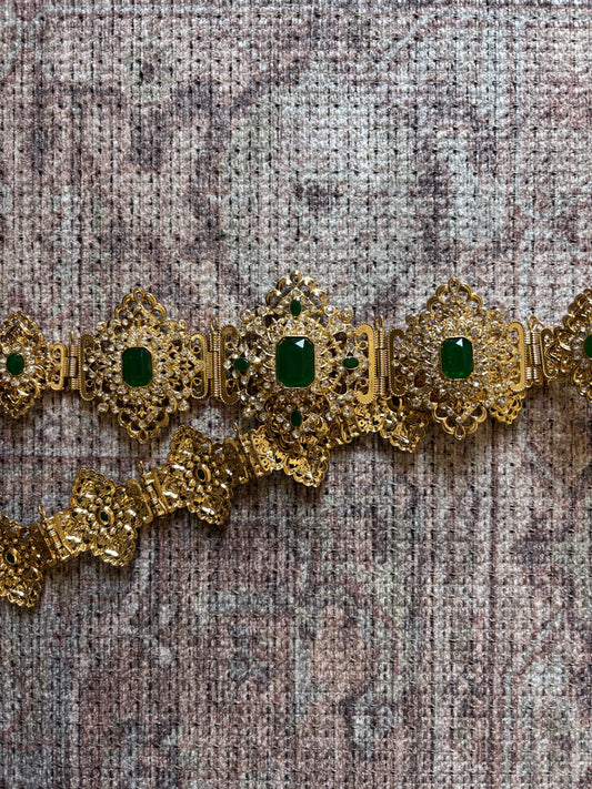 Ceinture losange verte
