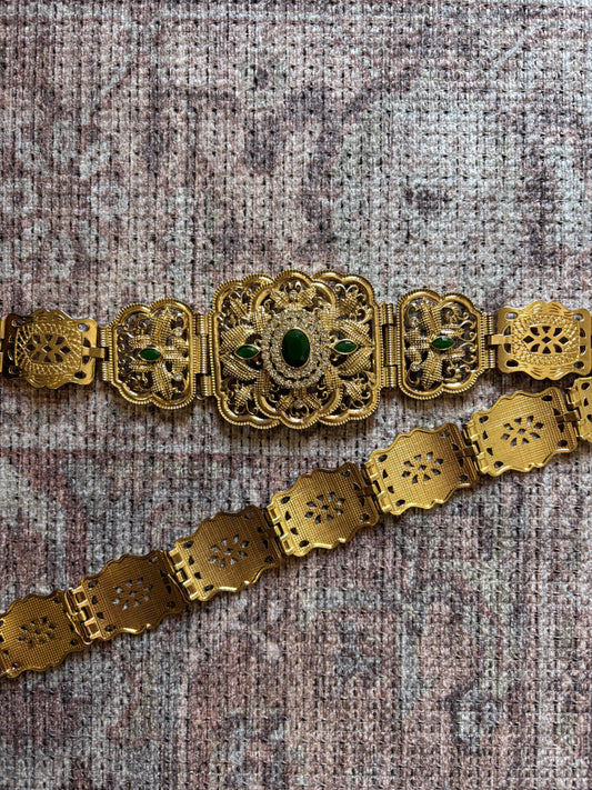 Ceinture rectangle verte