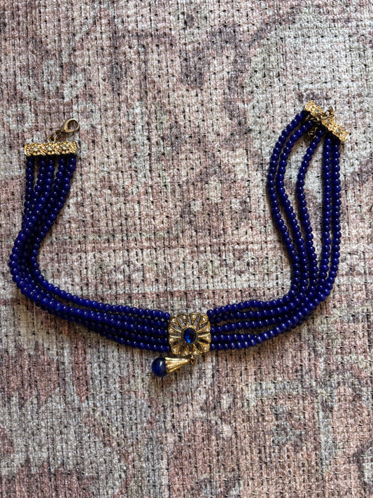 Ras de cou Bleu nuit