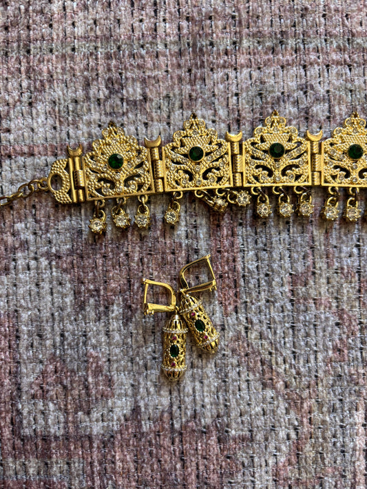 Boucles d'oreilles verte