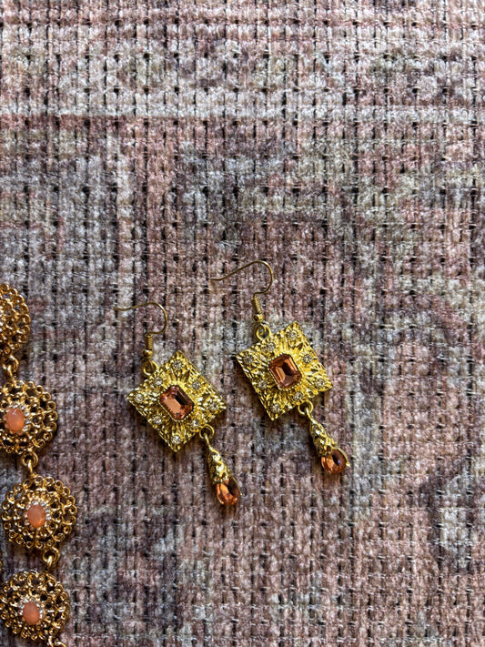 Boucles d'oreilles Orange pastel