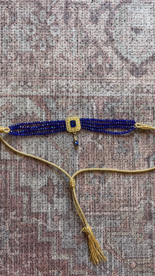 Ras de cou Bleu - violet